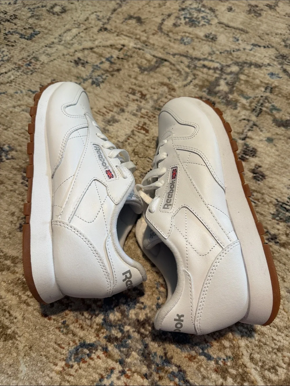 Reebok classic gum sole sneakers